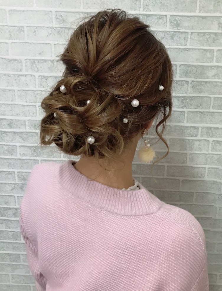 ゆるふわシニヨン