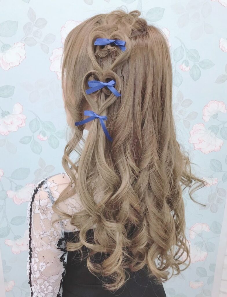 ハートリボンヘア